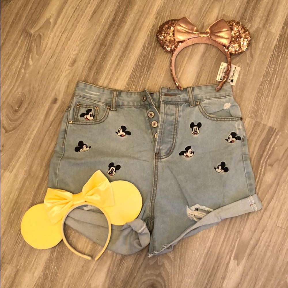 Mickey Mouse Jean Shorts